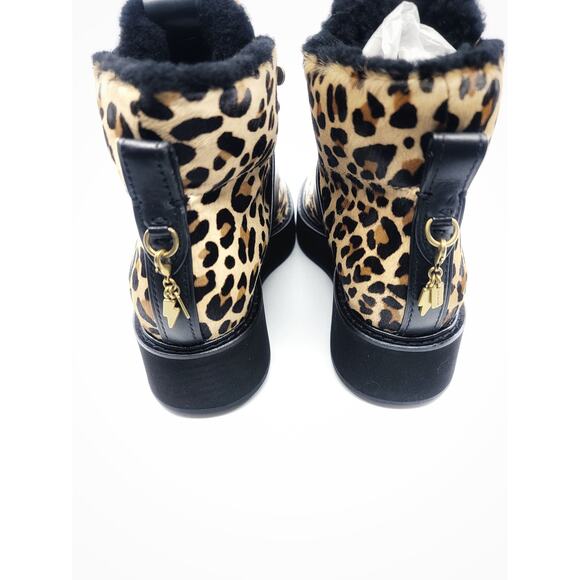 Coach Urban Leopard Hiker Combat Boots - New Size 6.5 - Picture 10 of 12